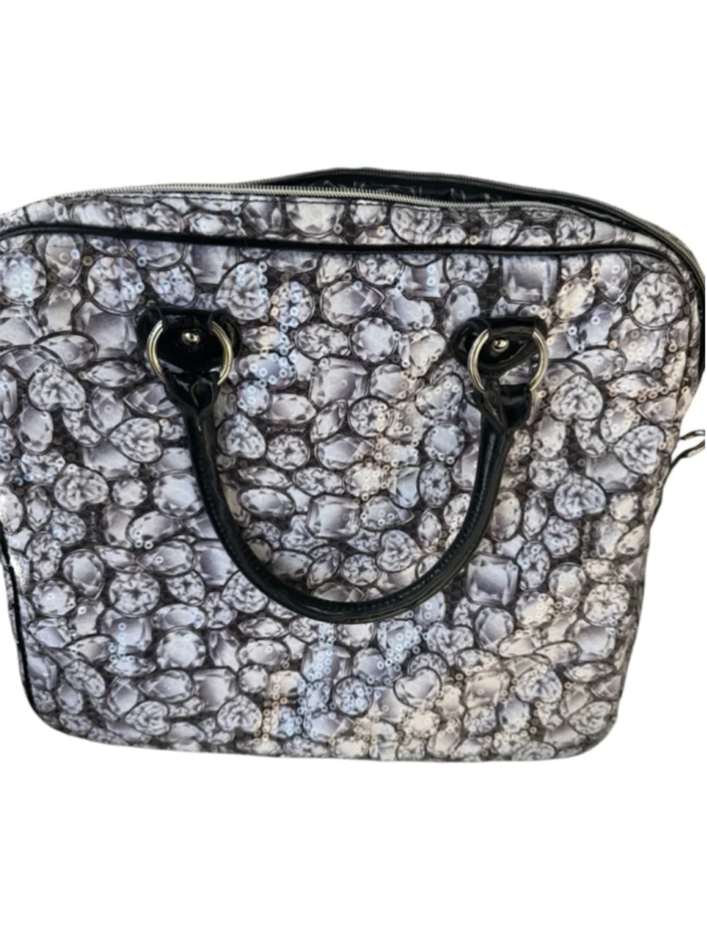 Betsey Johnson laptop bag with sequins